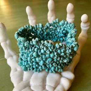 Turquoise Chunky Beads Bracelet